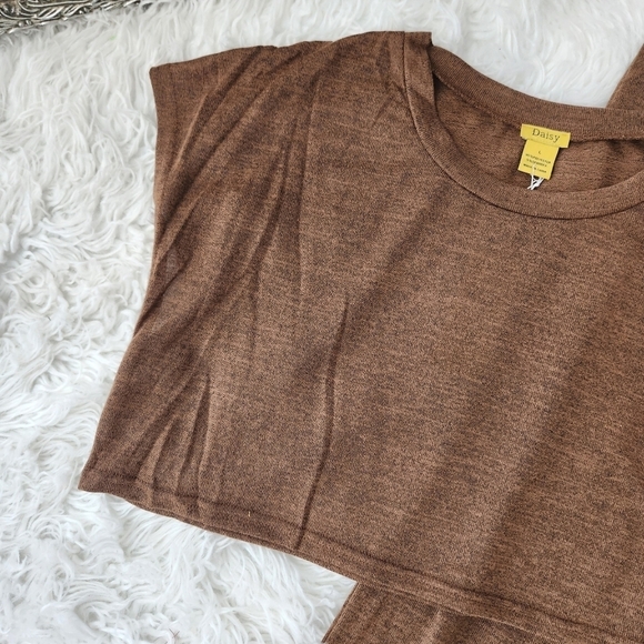 Daisy Pants & Crop Top Set. Brushed Knit High Waist Wide Leg Pants. Colo… - Picture 5 of 13